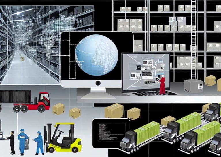 Image of warehouse and supply chain
